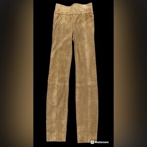 Suede Leather Pants
